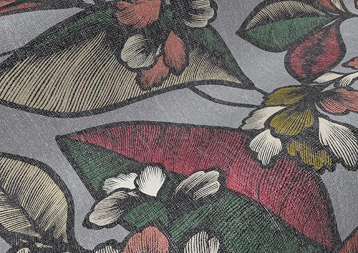 Walled Garden, Steel - Twist&Fit Roman Blind - Image 4